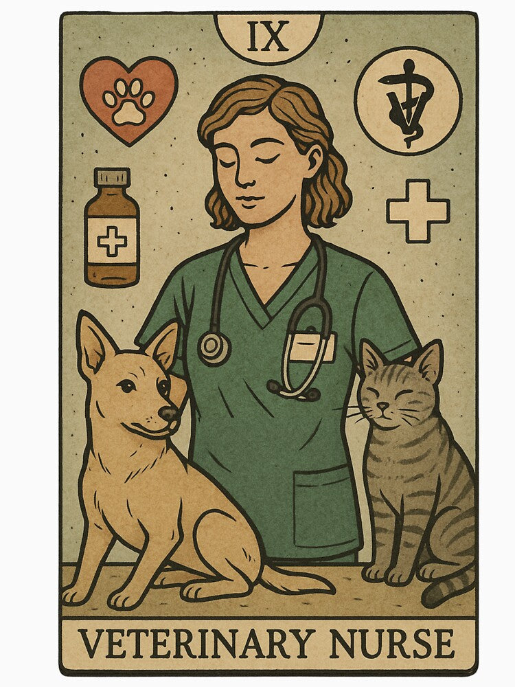 The Veterinary Nurse Tarot Card by introVETed