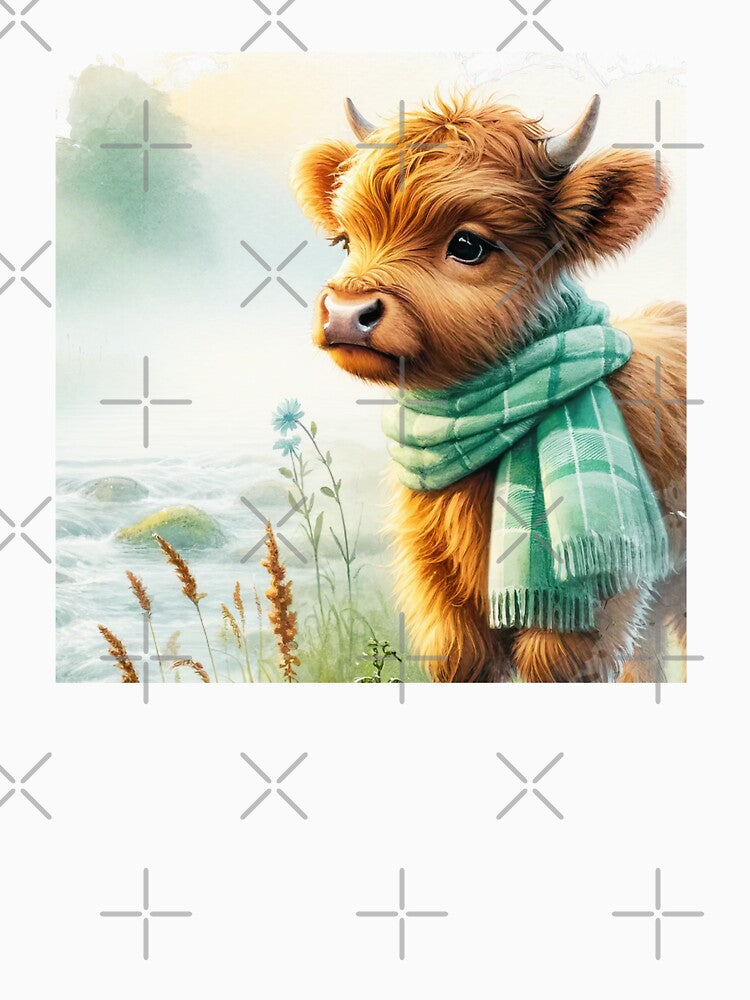 Baby Highland Cow By The Sea by TheAnimalZ00