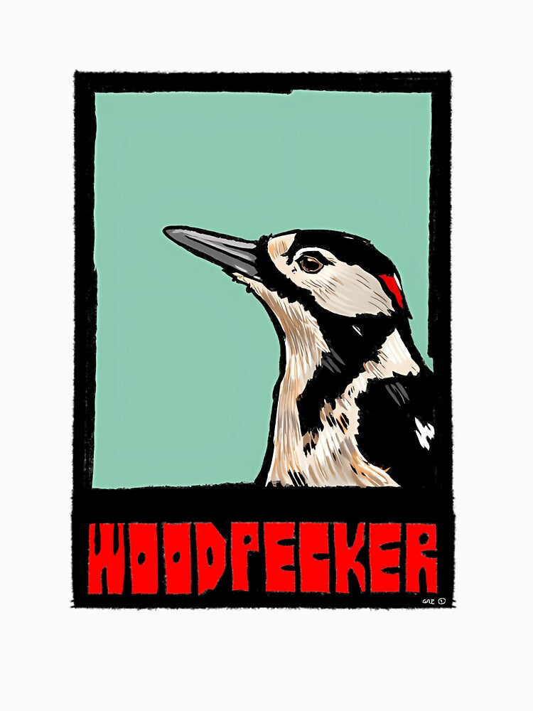 Woodpecker – British Bird by GWARTUKSTORE
