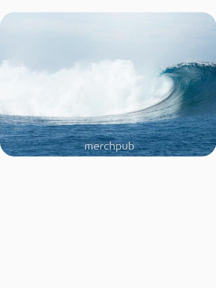 Blue Ocean Wave – Calming Sea Photography for Wall Art & Decor by merchpub