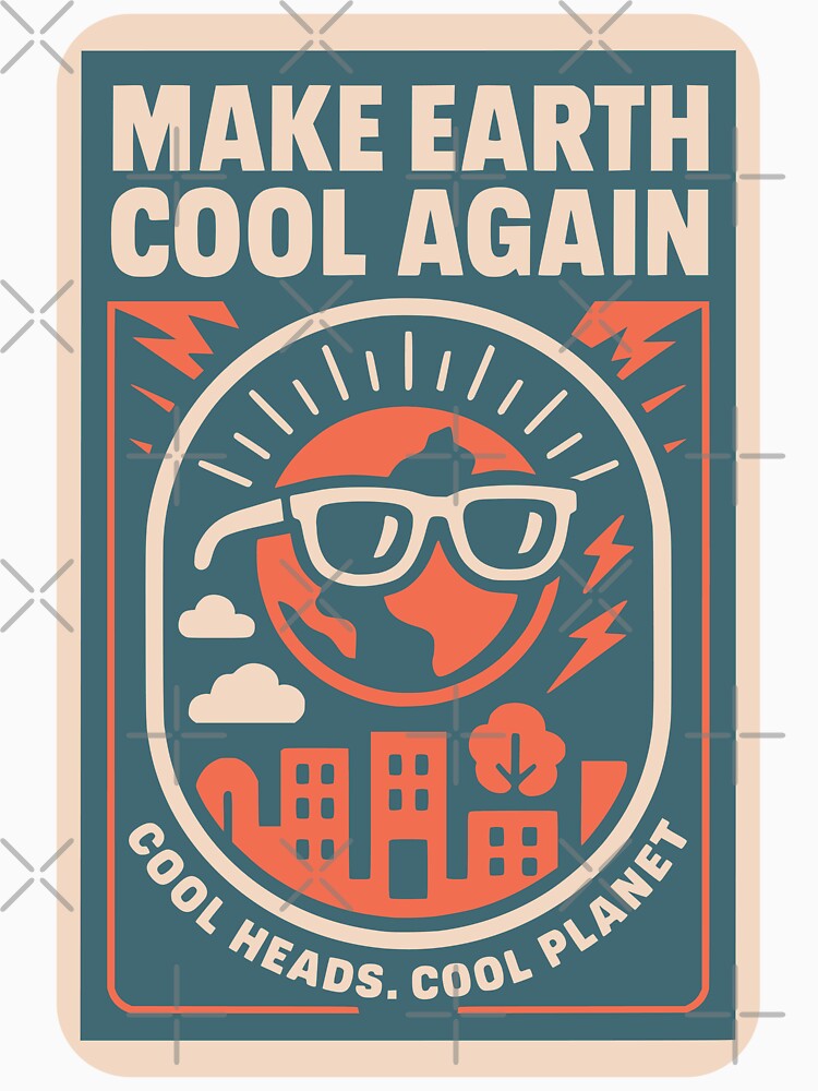 Make Earth Cool Again Shirt – Eco Climate Poster Art by Cheeky Companions