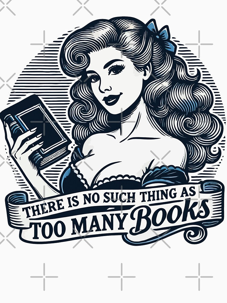 Retro Book Girl Book Design For Frequent Readers by LuminOrb