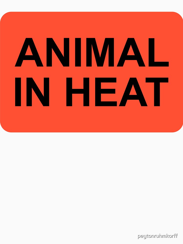 ANIMAL IN HEAT Vet Sticker by Bliss Designs