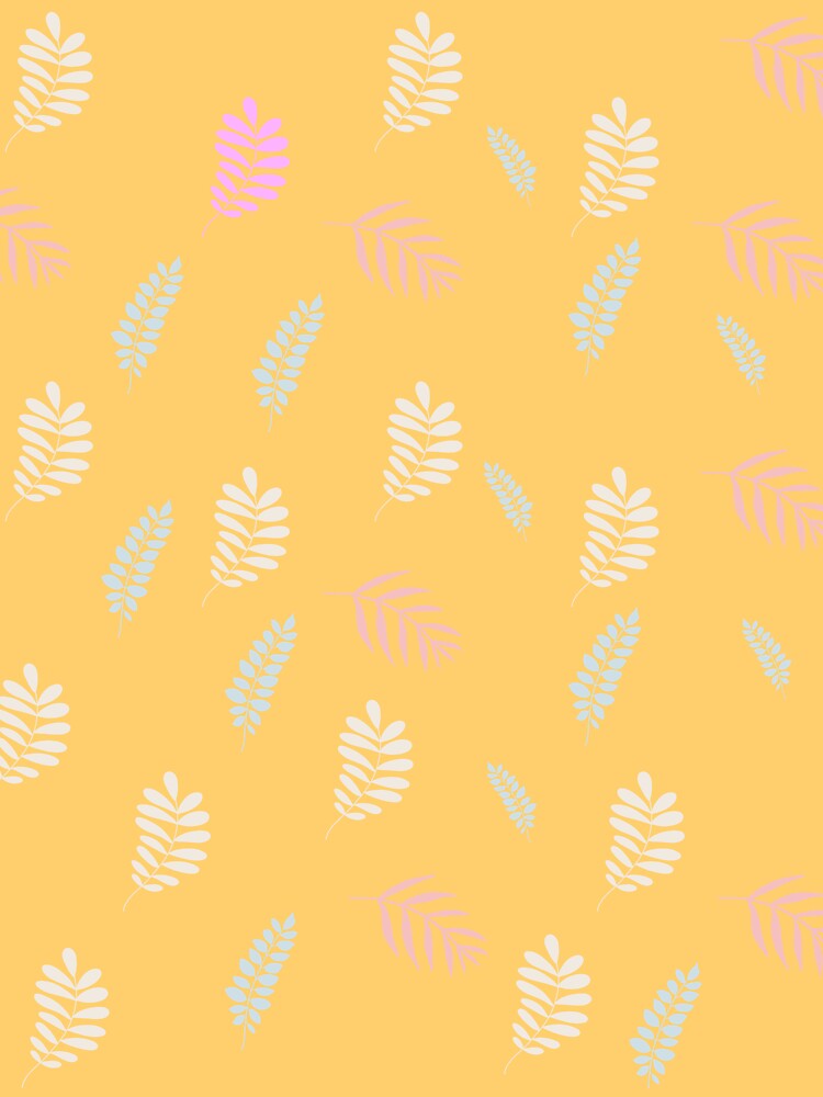 Cute Pastel Botanical Leaf Pattern by pensational