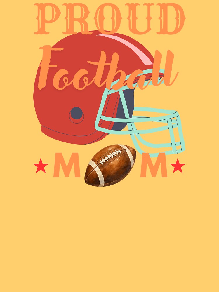 Proud Football Mom Cute Sports Season Design by Evelashop