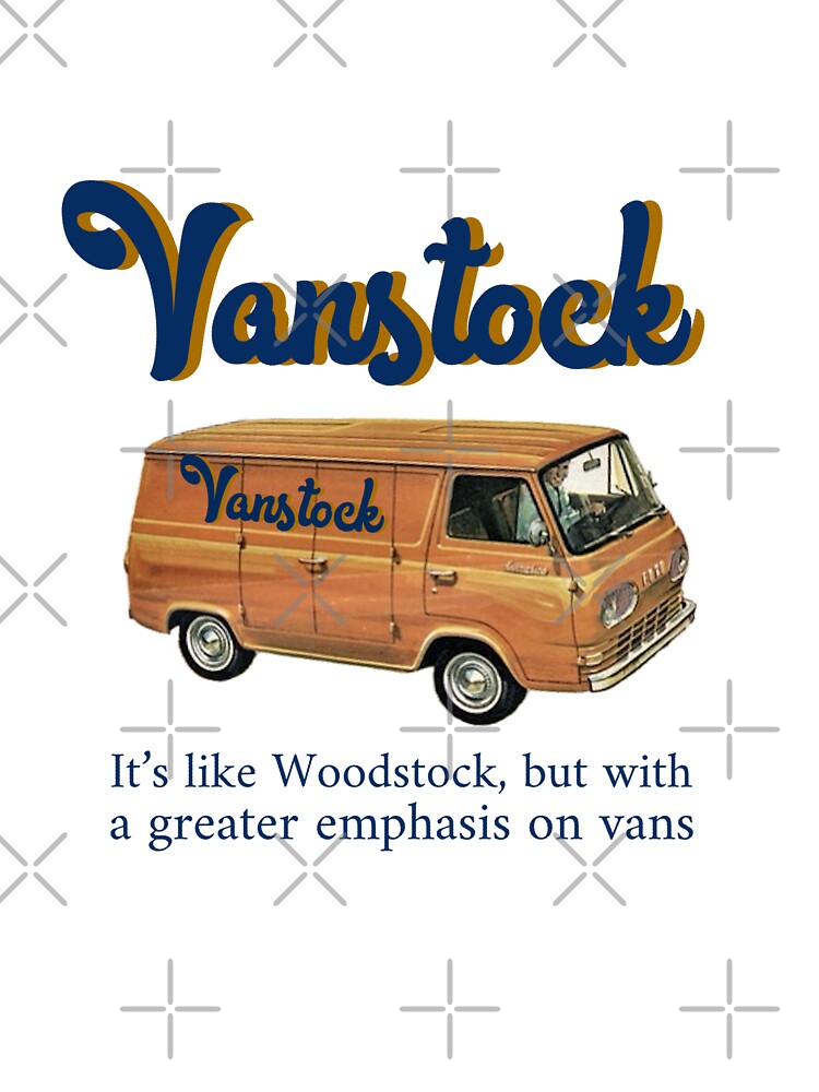 3/4 Sleeve w/ navy sleeves lower text shirt Vanstock Van Stock That 70s Show dark orange and lighter navy blue by cicadaadams