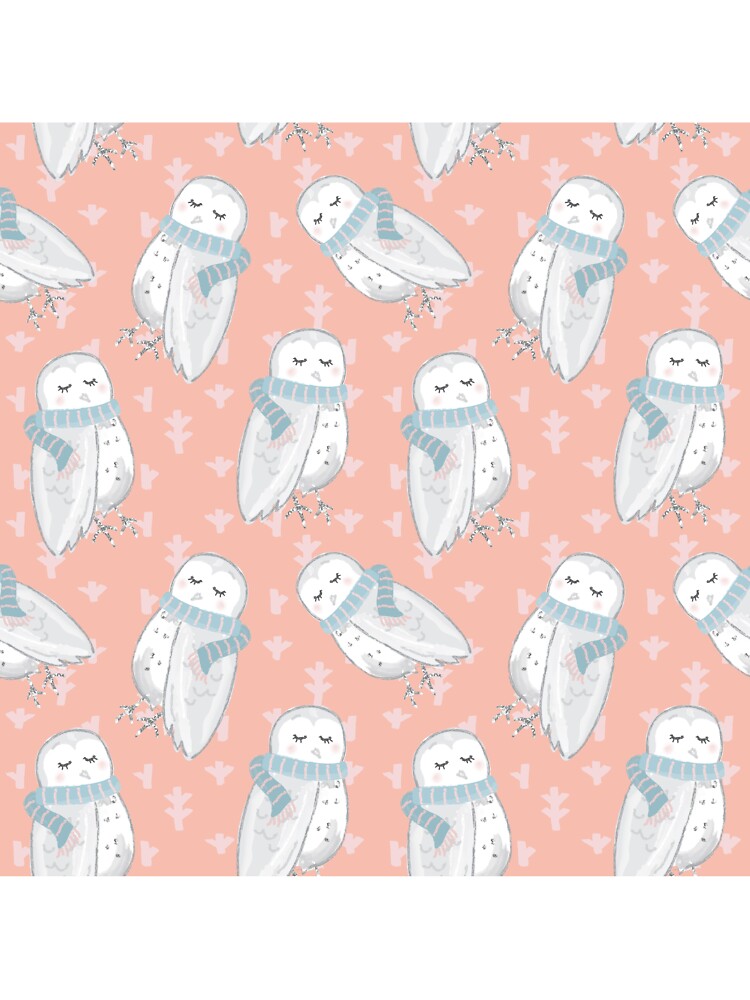 Pastel Christmas owl by DarkArtStudio