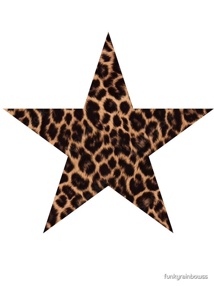 leopard print star by funkyrainbowss