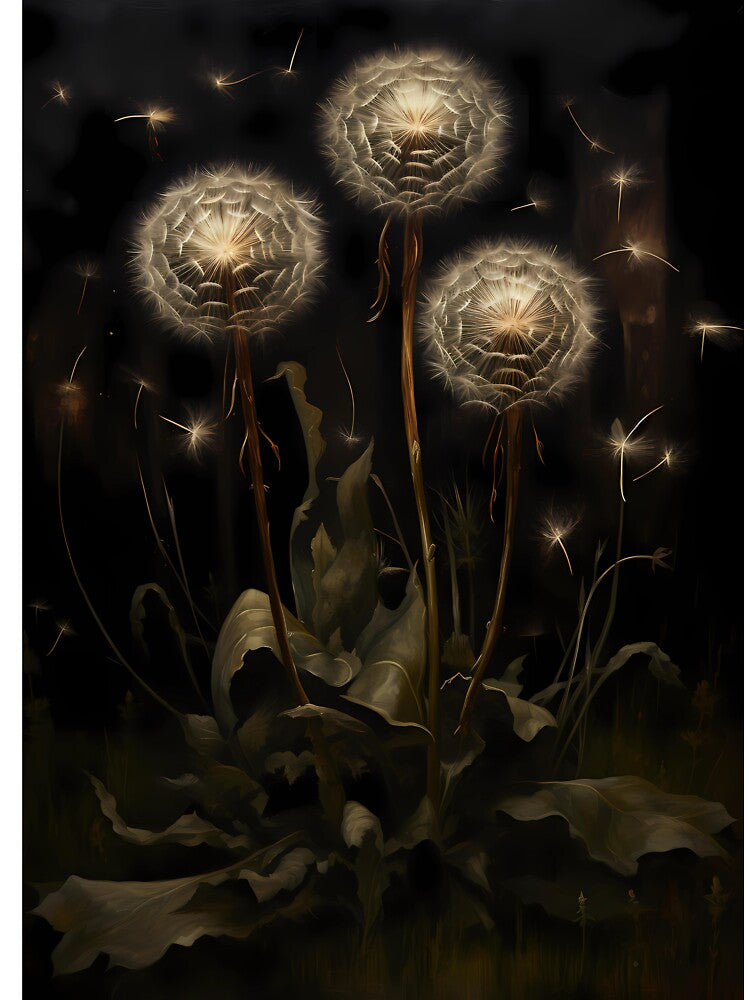 Magical dandelions dark academia gothic cottagecore decor by Mehak  Khan