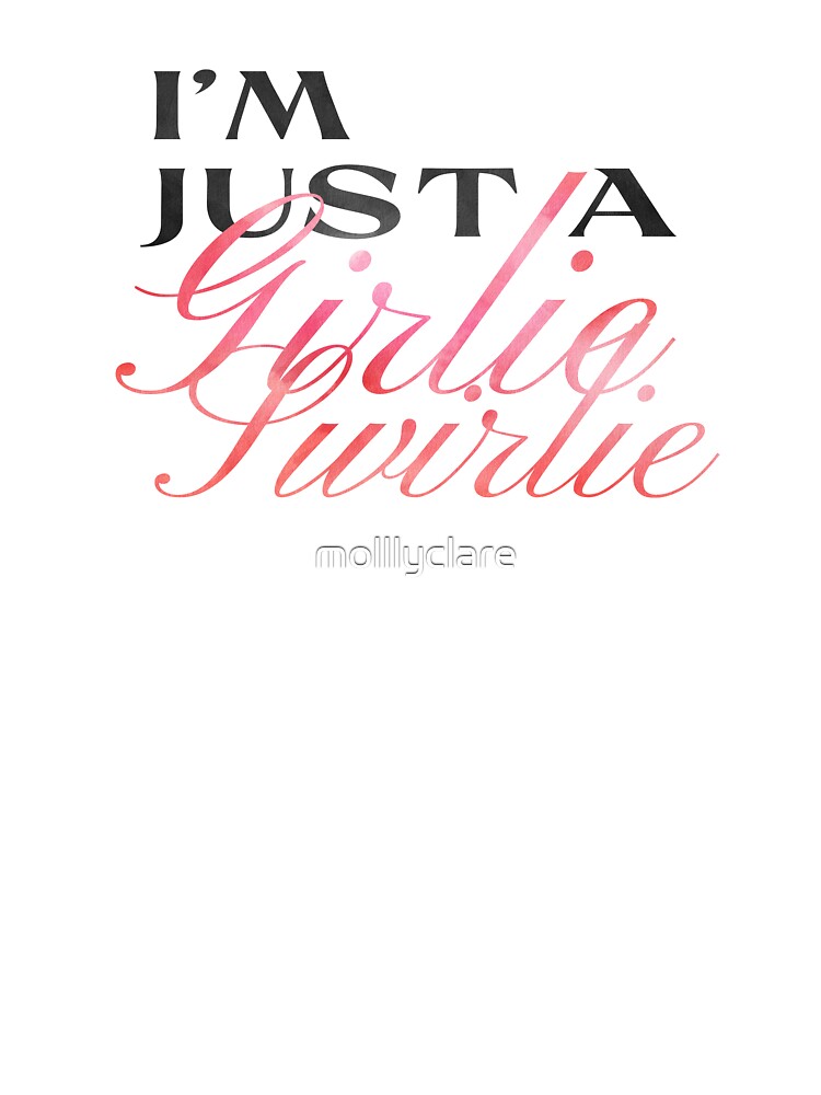 I’m Just a Girlie Swirlie – Stickers, T-Shirts & More by Stickers by @molllyclare