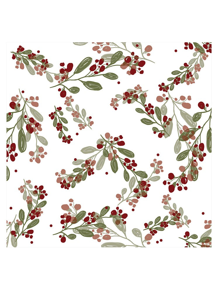 Holly Jolly Greens ;  Red Fruits & Yuletide Leaves by PrintsByAnnJ