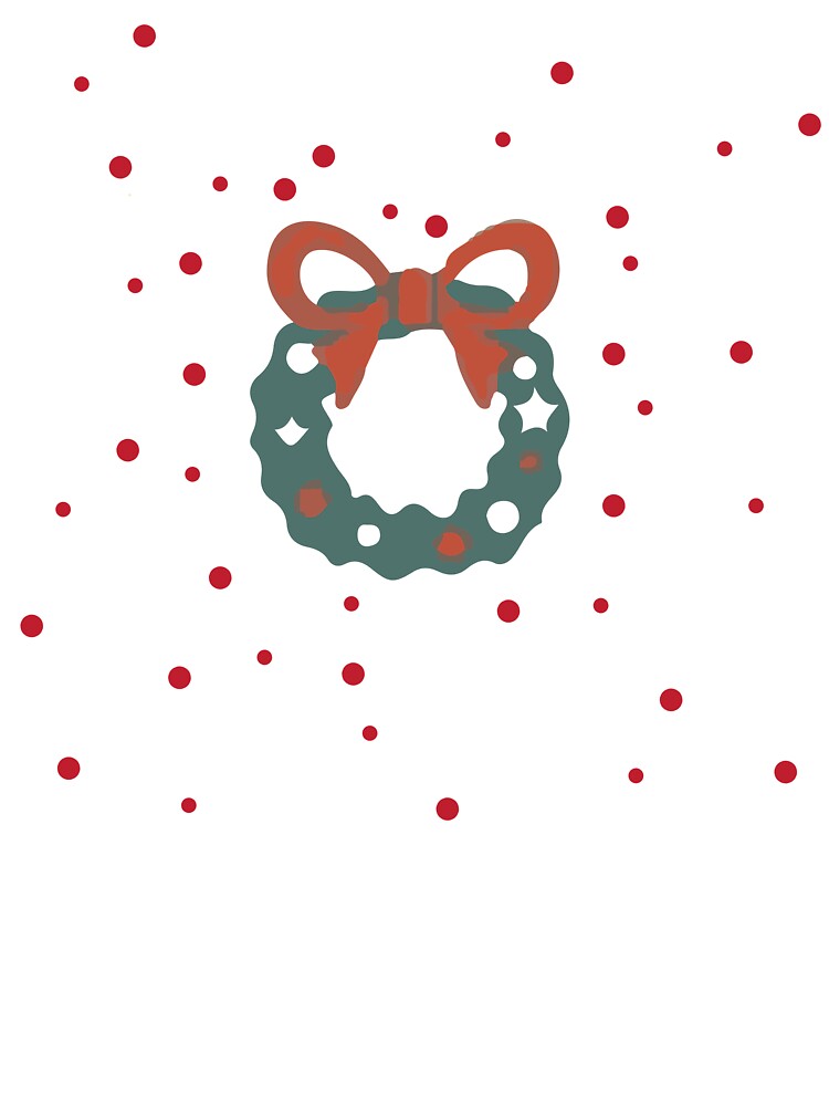 Sparkling Holiday Wreath Print by PrintsByAnnJ
