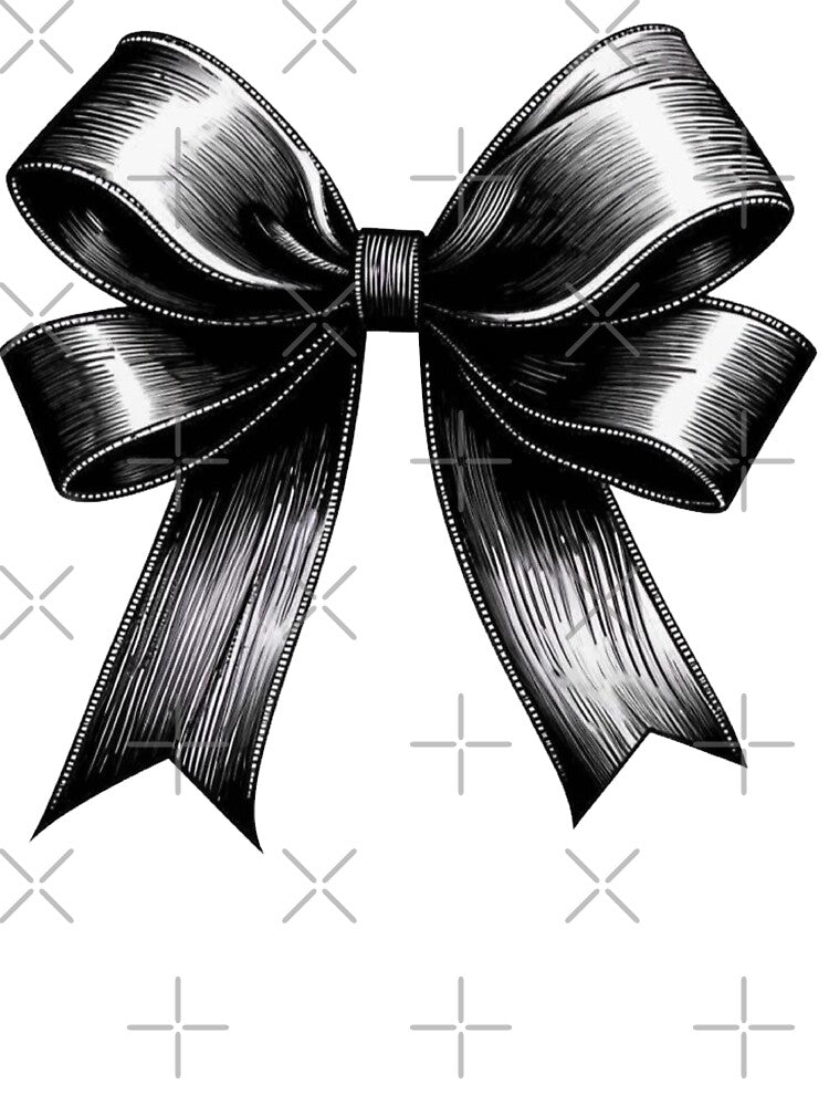 Black girly coquette bow by parasta