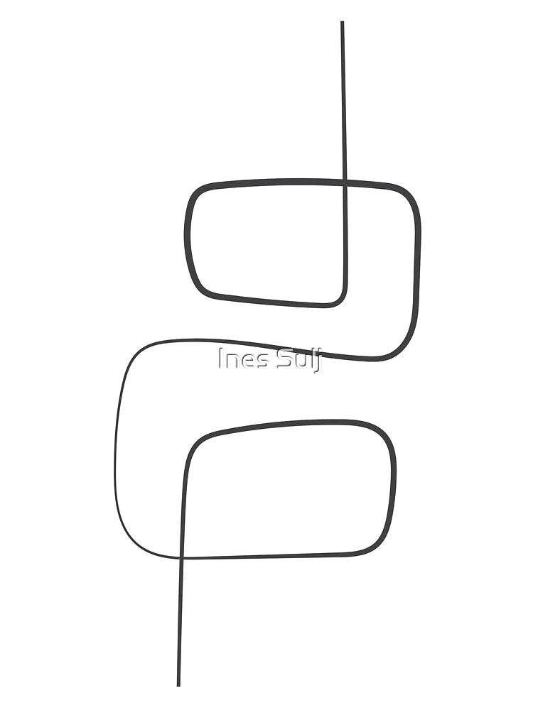 Minimalist Abstract Line Art 02-02 by PAPER MOON art & design