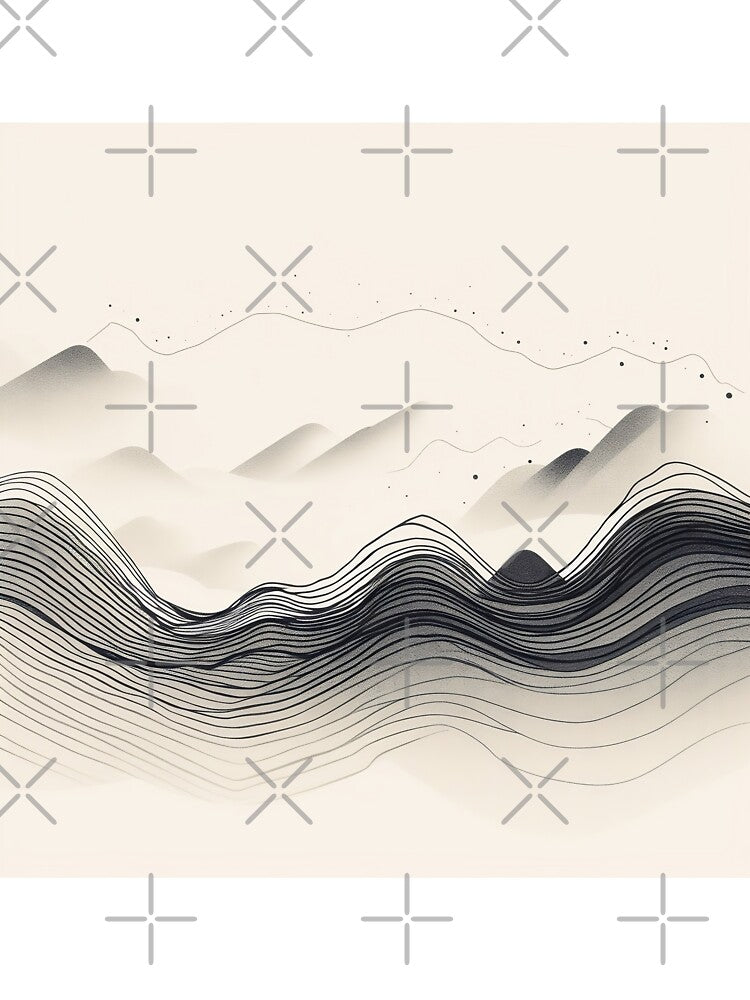 Minimalist abstract line drawing design by Feluceo