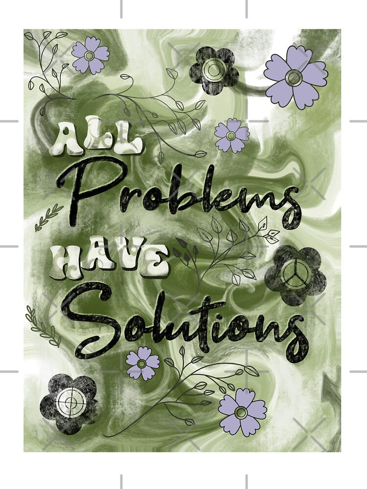 All Problems have Solutions: Typography Design by Jessiemay-arts