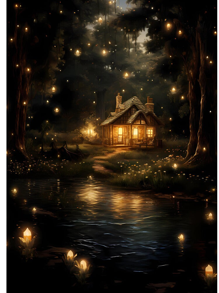 fireflies land dark academia gothic cottagecore decor by Mehak  Khan