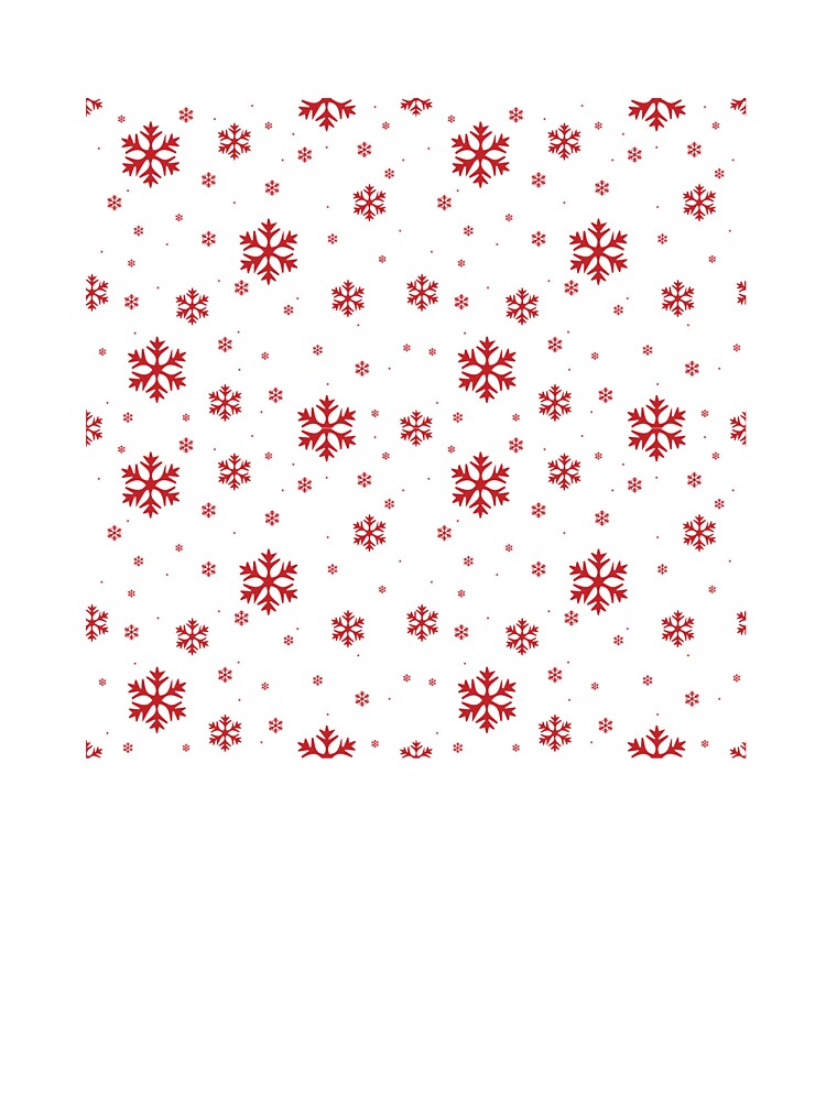 Christmas Snow Flakes on white by PrintsByAnnJ