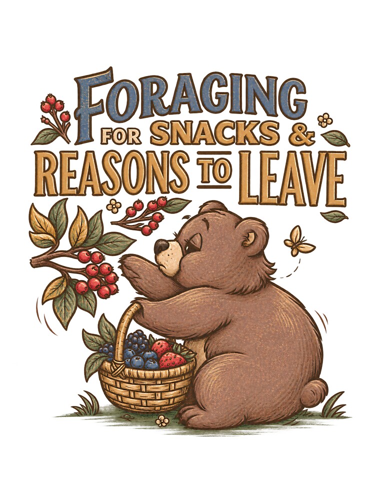Funny bear Introvert humor by SummaGrove