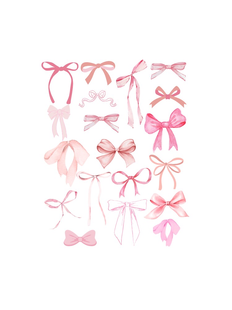 collage of coquette bows by createbytae