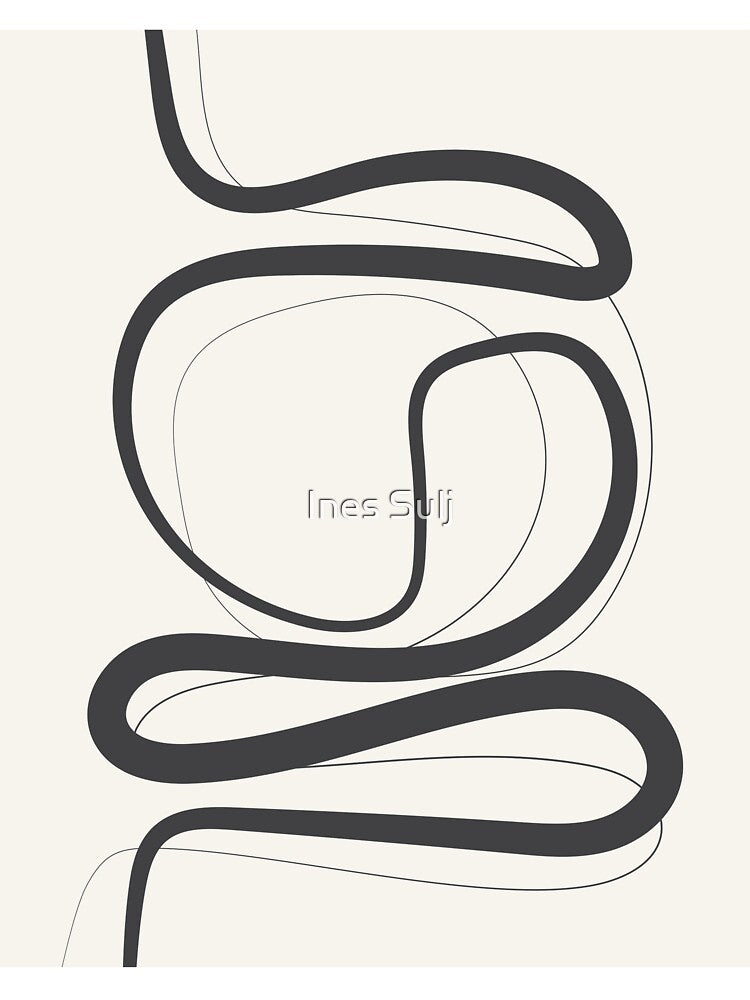 Minimalist Abstract Line Art 05-01 by PAPER MOON art & design