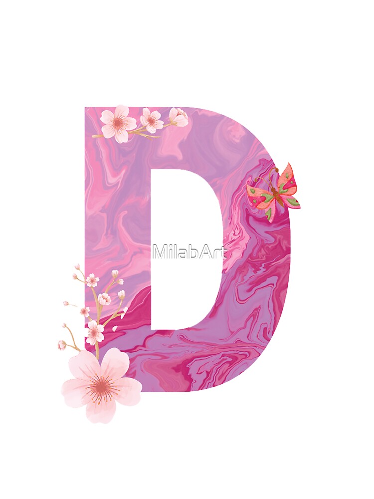 The Alphabet Aesthetics- Letter D by MilabArt