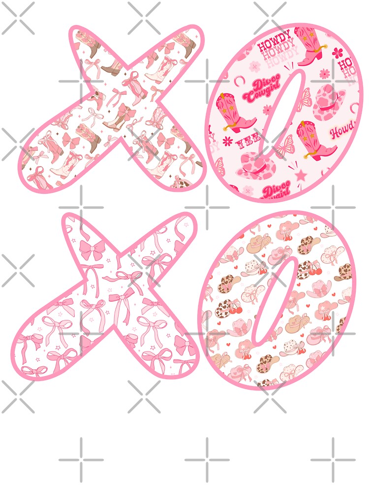 XOXO Cowgirl & Bows Typography by ice-apparel