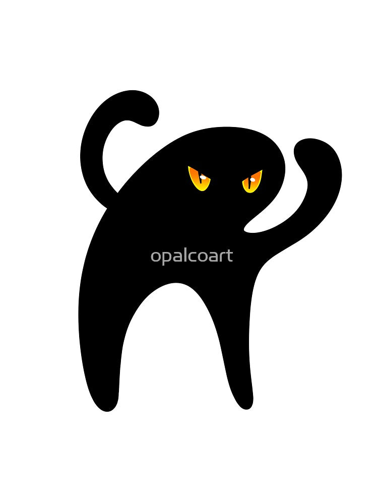 Cursed Black Cat Meme by opalcoart