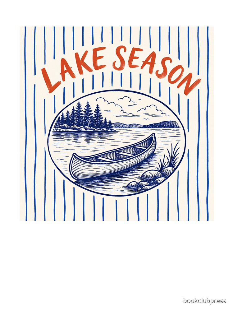 Vintage Lake Season Art by bookclubpress