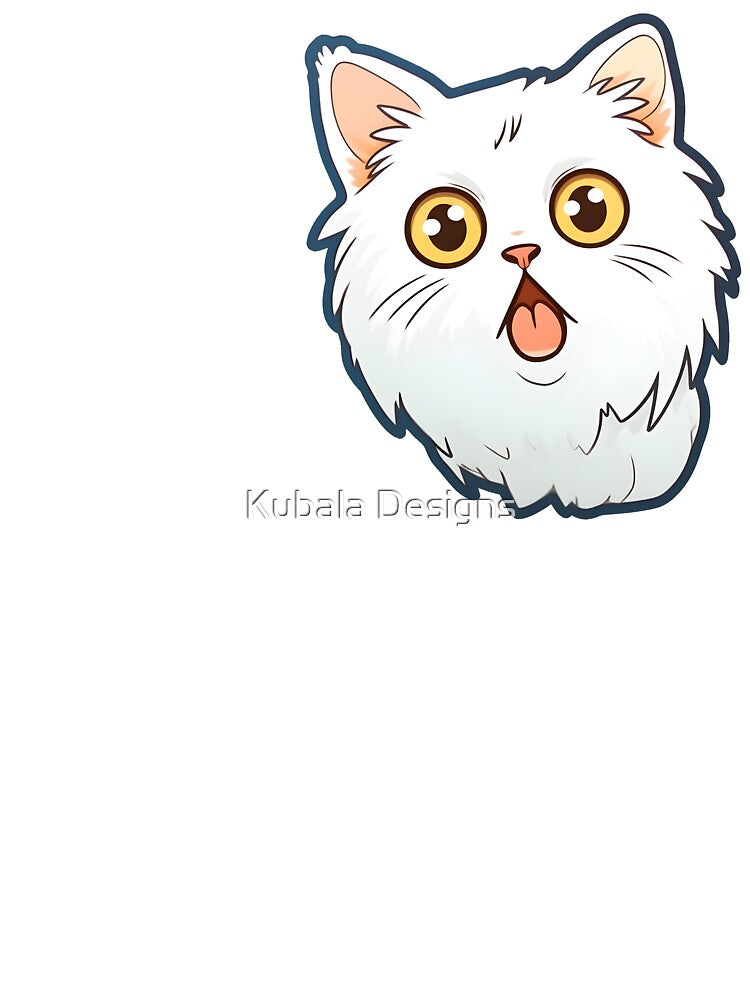 Funny Meme Suprised Cat by Kubala Designs