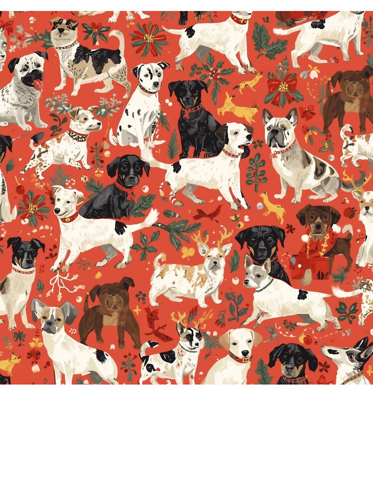 Patterned Christmas dogs by JosueShop101