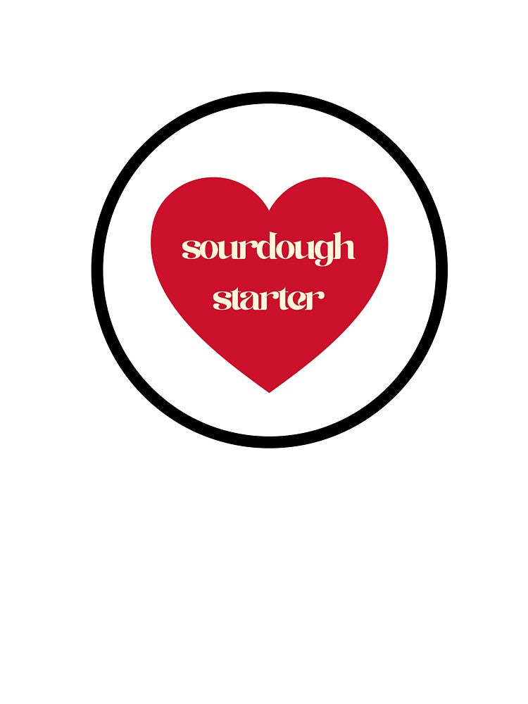 Sourdough Starter heart by Cynthia Mercer