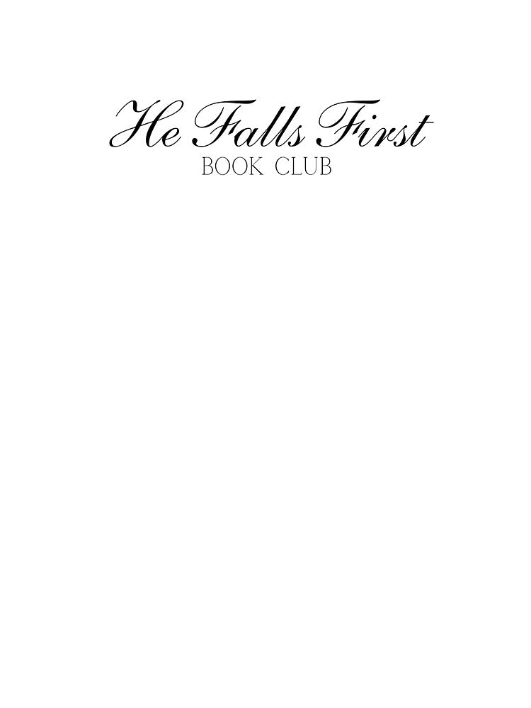 He Falls First Book Club by Sunday Margaritas Art