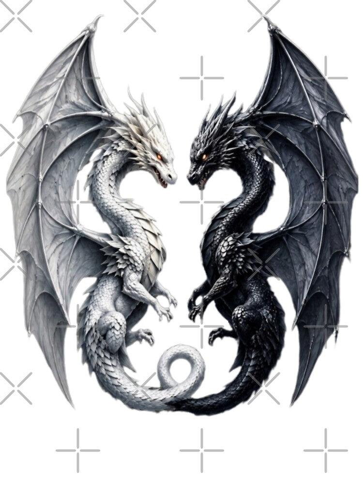 yin yang dragon shirt by IMOBILYARI VibeCore