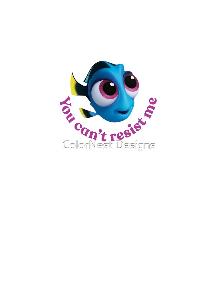 You Can’t Resist Me – Cute Blue Fish Aesthetic Design by ColorNest Designs