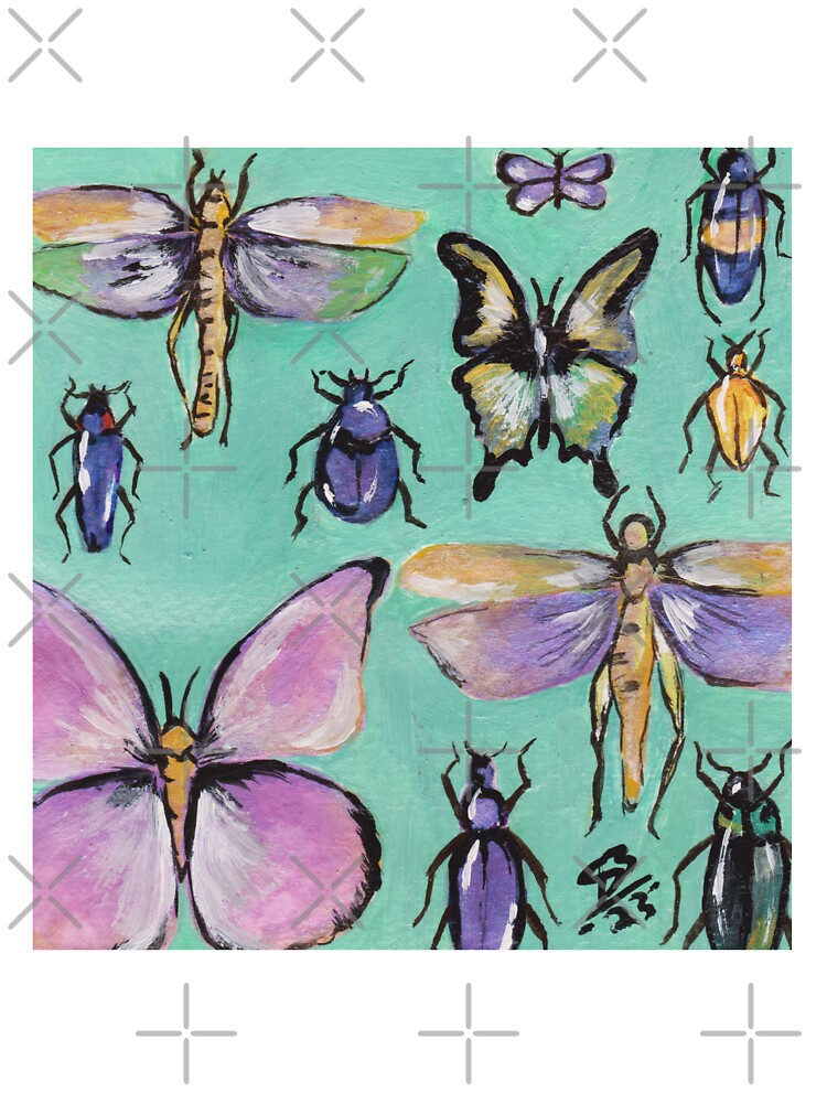 Teal Bugs by WhimsyLab
