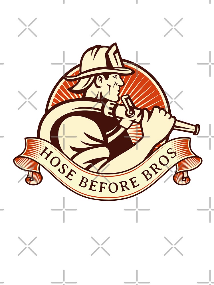 hose before bros firefighter funny by CreativaNook