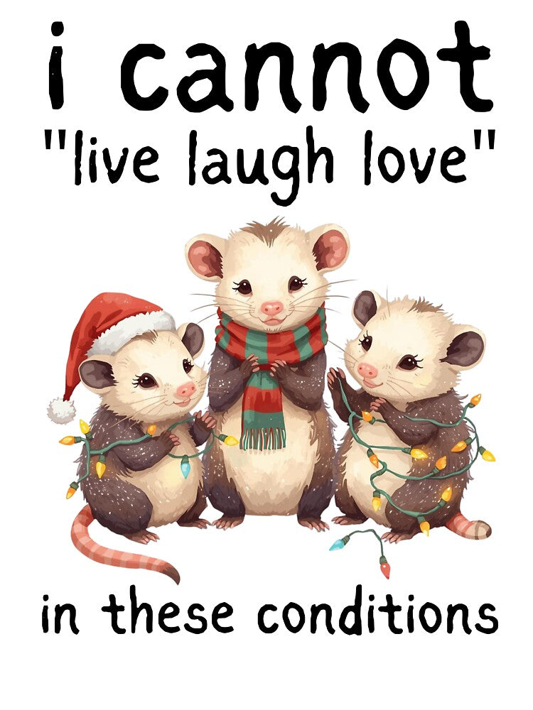 Opossum Live Laugh Love by Grace-Cop