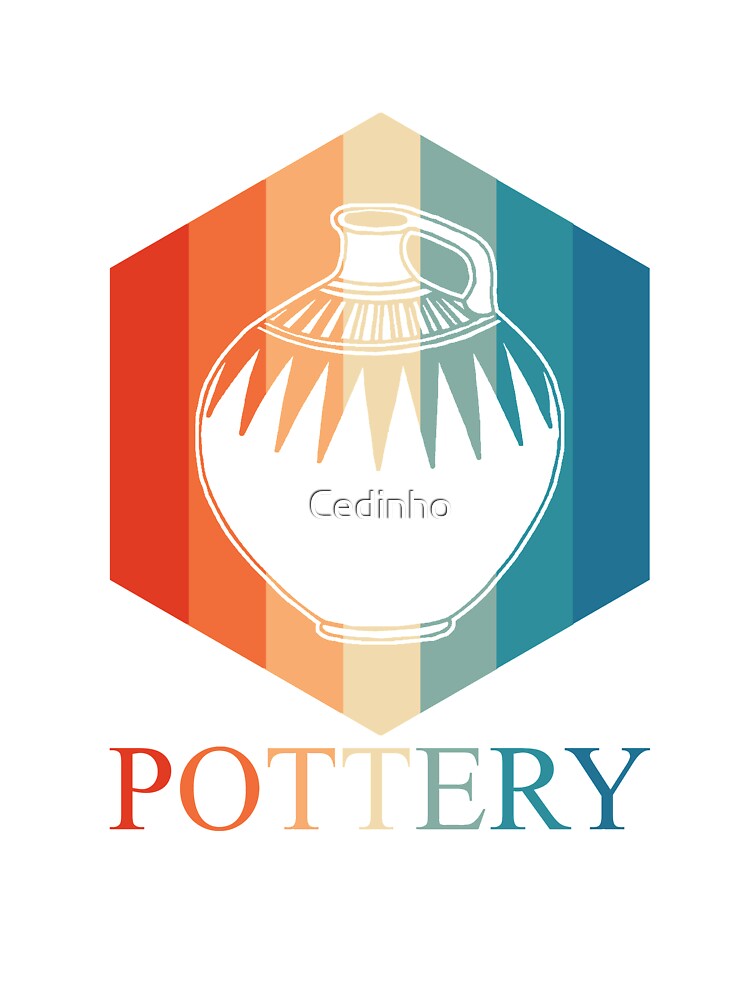 Retro Pottery | Potter Ceramic Artist Wheel Clay Glazed by Cedinho
