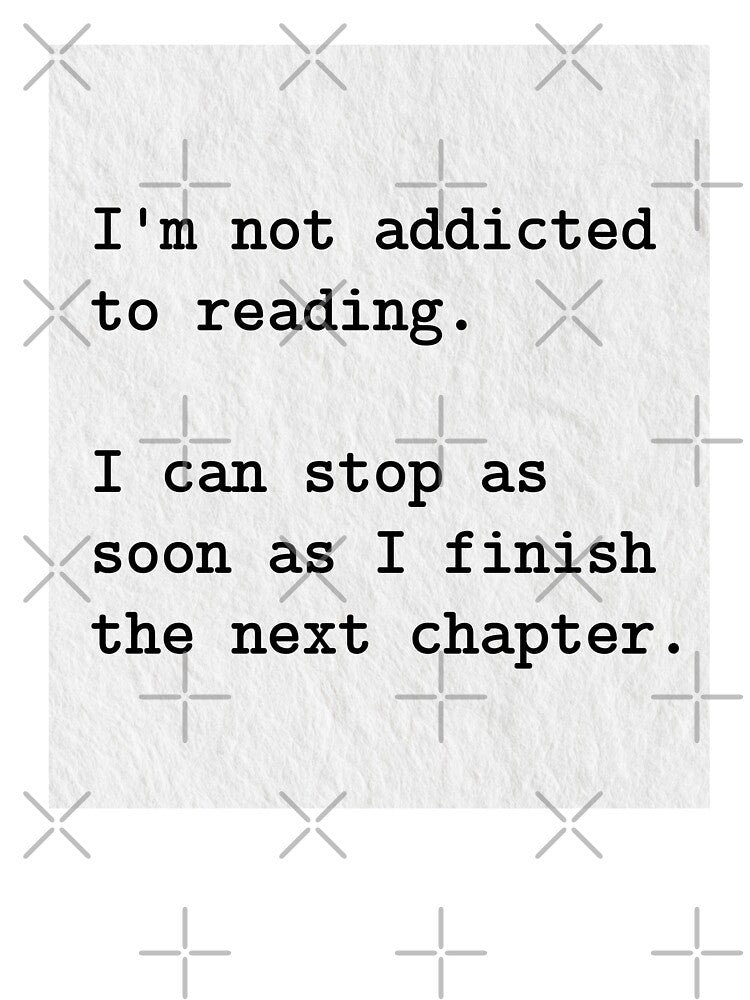 I'm Not Addicted To Reading Sticker/ Book Lover Sticker/ Book Lover Canvas/ Book Addiction Mug/ Funny Book Quotes/ Funny Book Lover Wall Decor/Book Lover Art Print by KingdomKubs