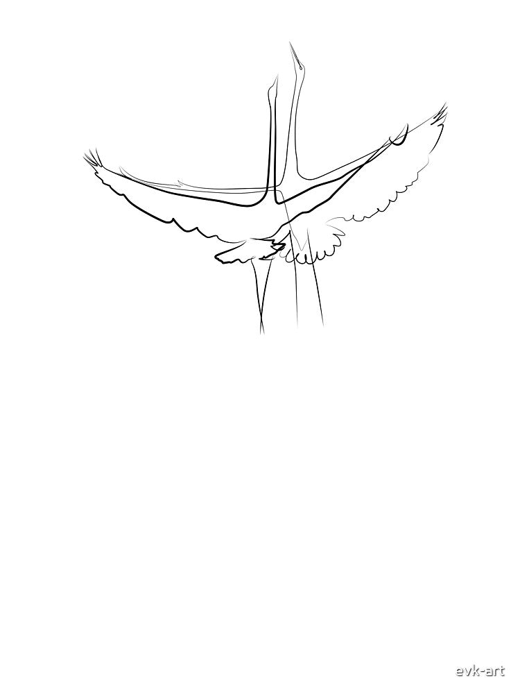 Birds Great Egrets one line art • White Heron single line art by evk-art