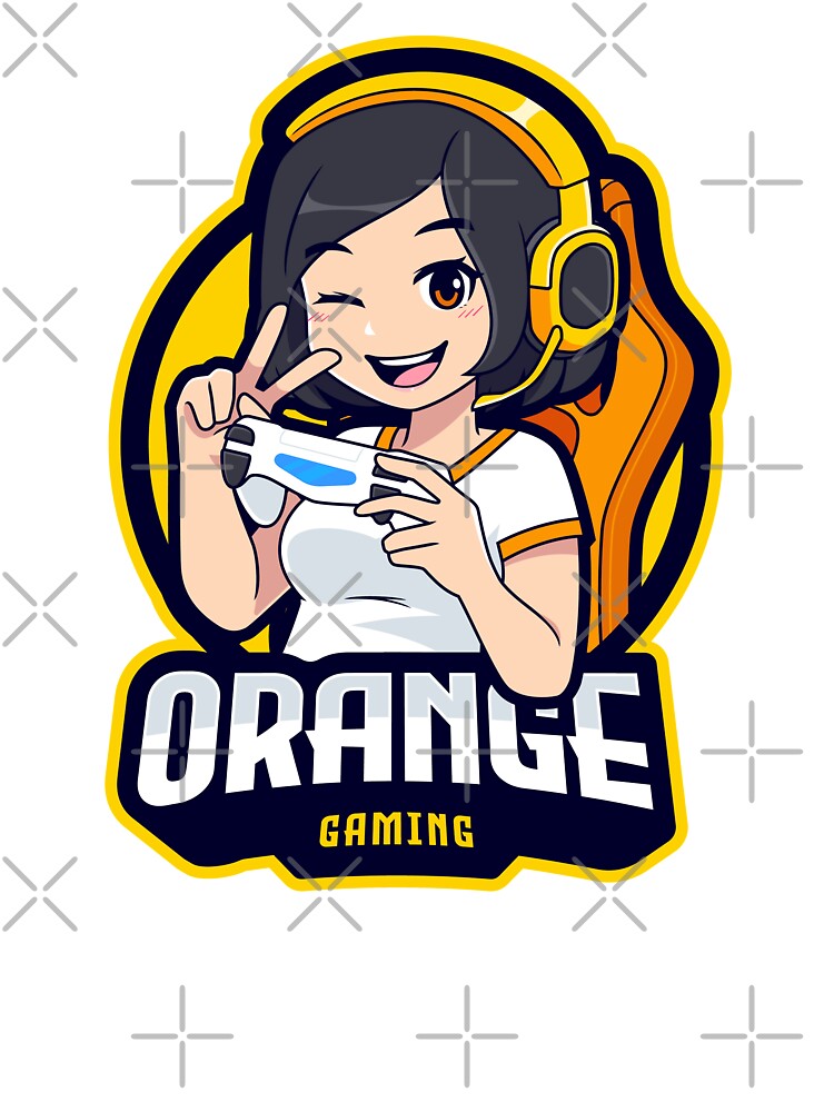 Gamer Girl Orange by Emil1993