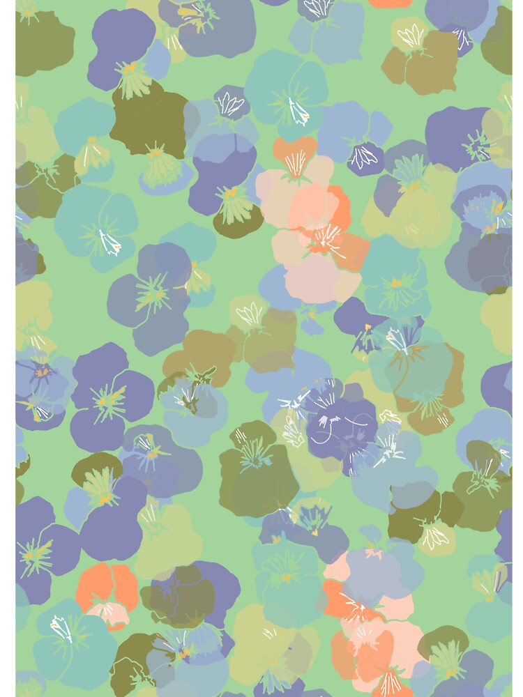 Little Green Pansies by Claireybean