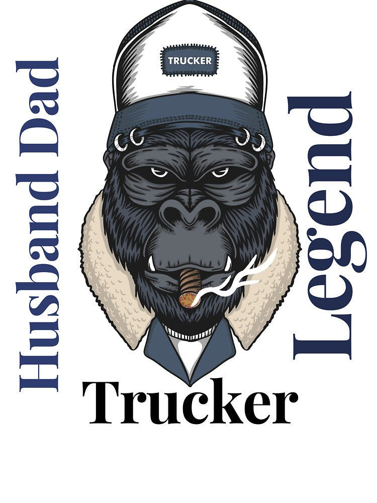 Husband Dad Trucker Legend by Aminesnip