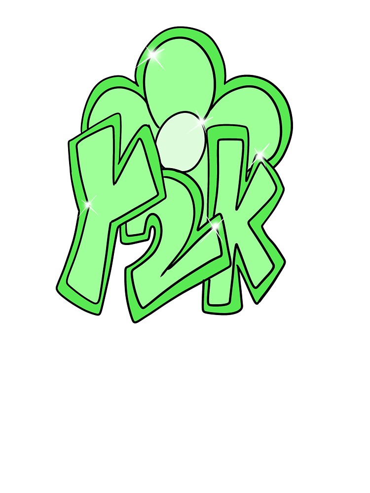 Y2K Flower (green) by gross-girl99