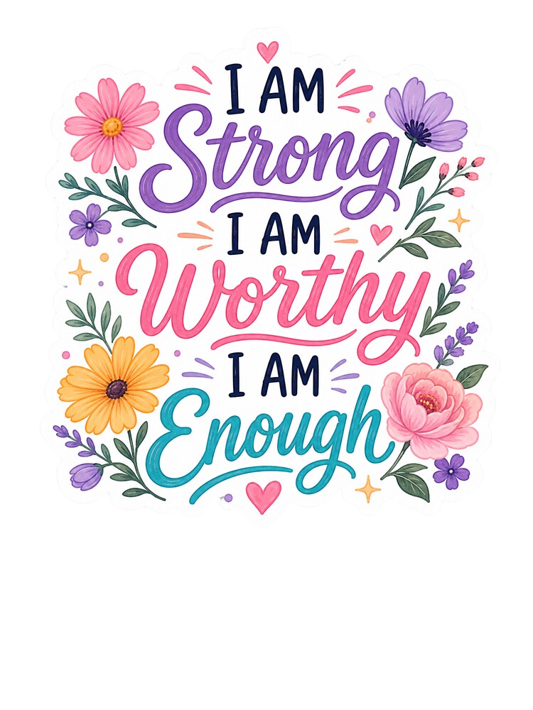 Positive Affirmation Floral Design by PriyankaSonara