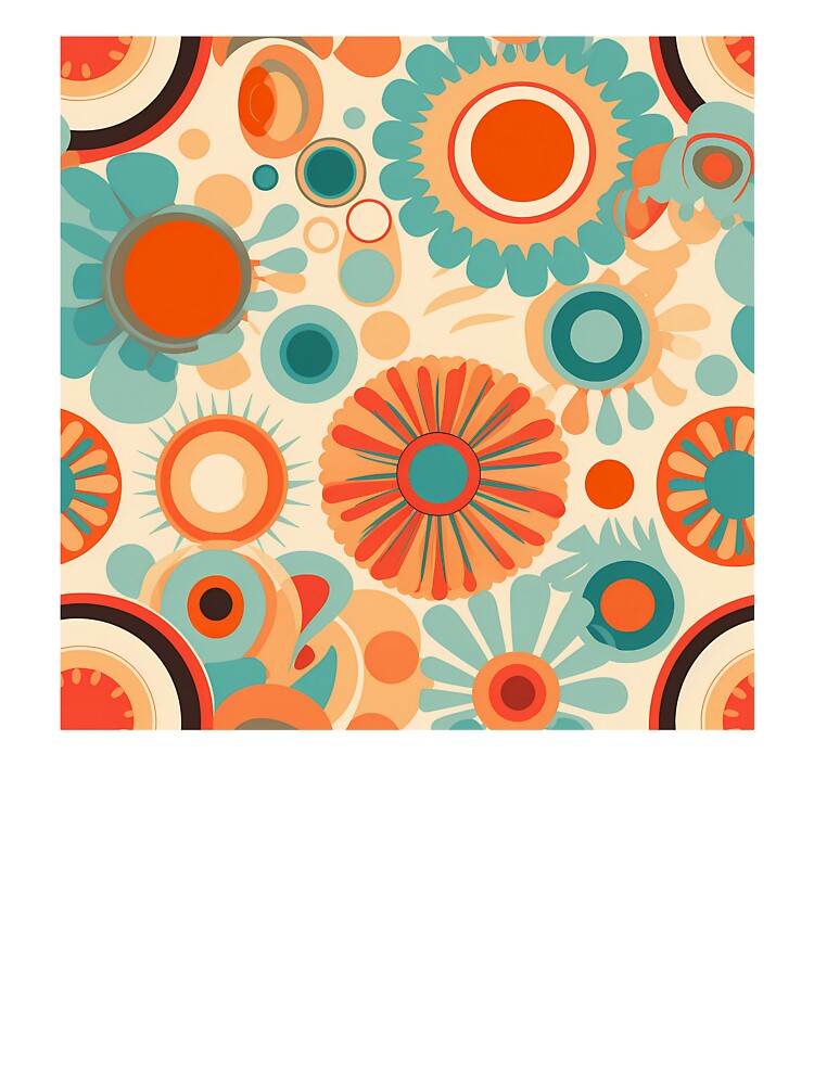 Groovy 70's Theme Pattern #10 by CareToCanvas