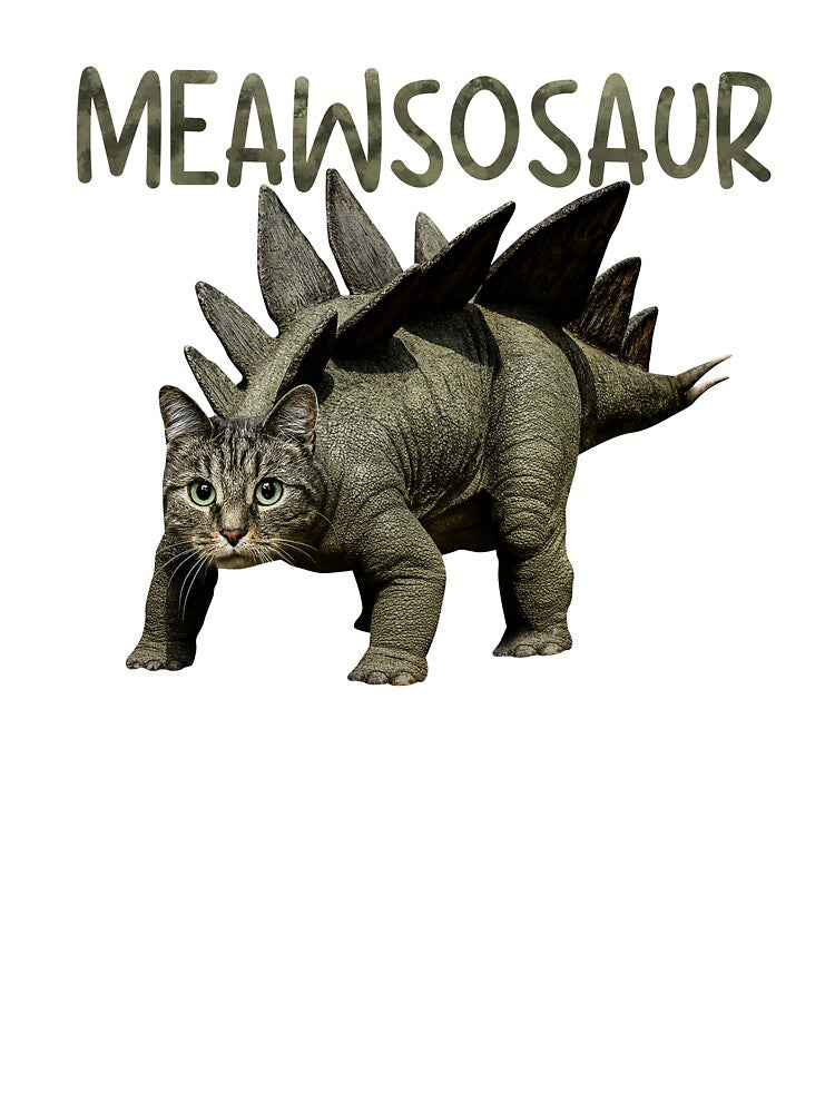 Funny Meawsosaur Cat by RebeccaLittlee