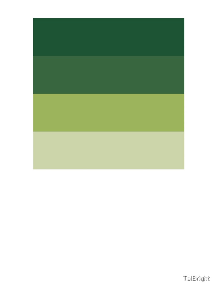 70s color palette - green retro color scheme by TalBright