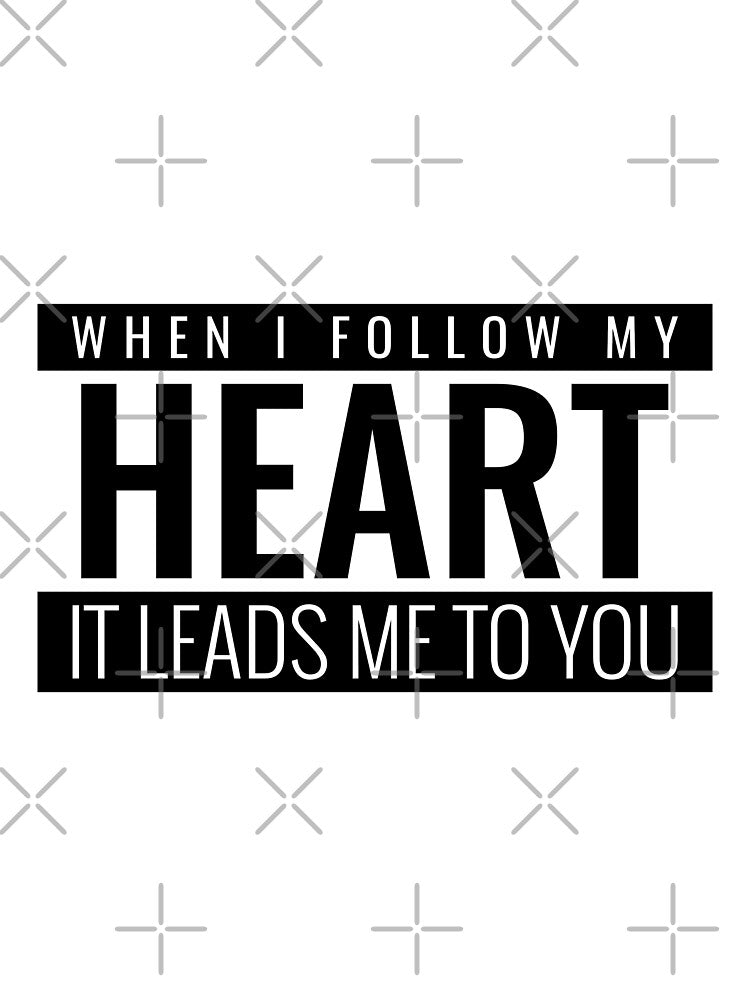 WHEN I FOLLOW MY HEART IT LEADS TO YOU. FUNNY PIZZA LOVE QUOTE STICKER by bestfunonline